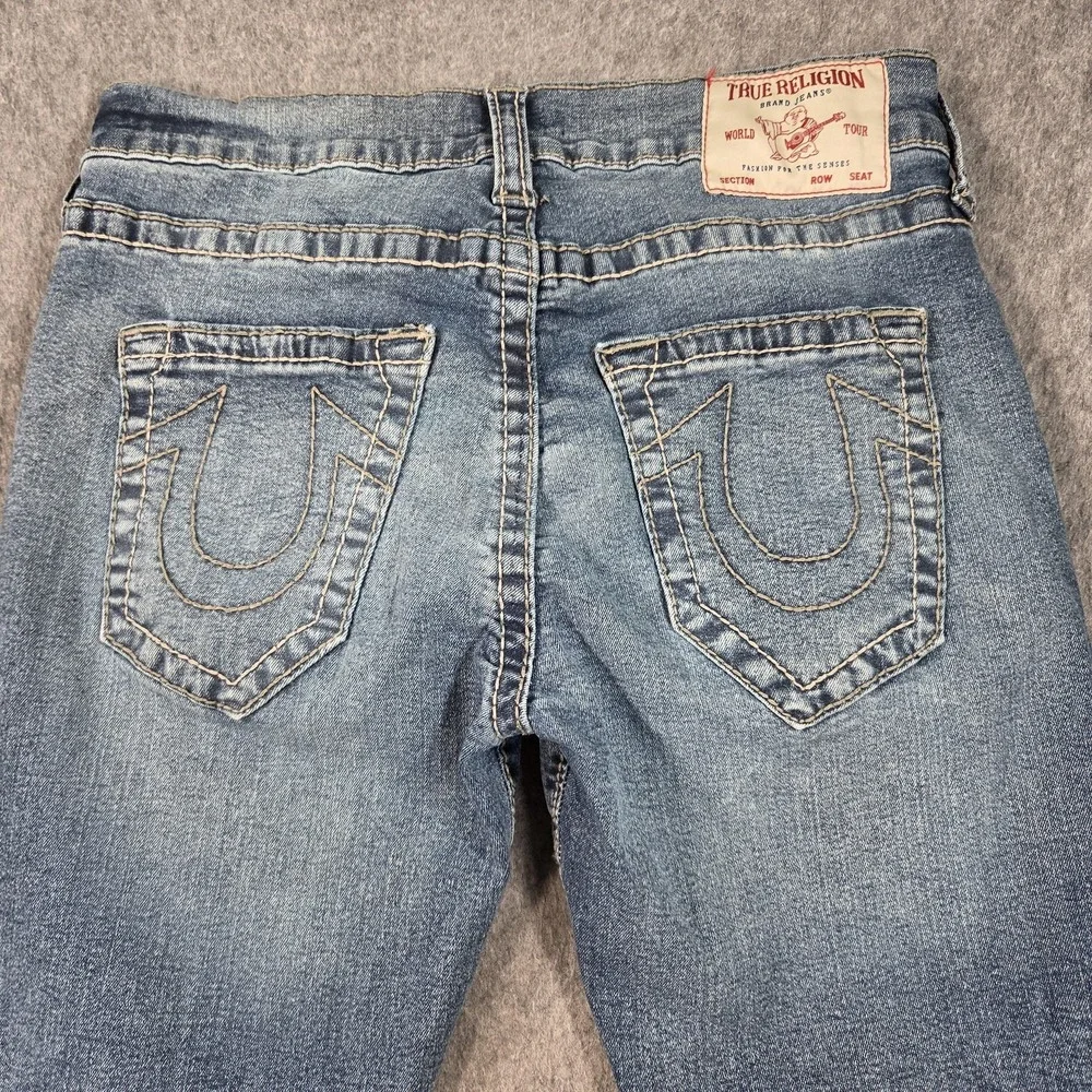 True Religion Rocco Relaxed Skinny Jeans Mens 30x30 (tag 30) Blue Wash Stretch